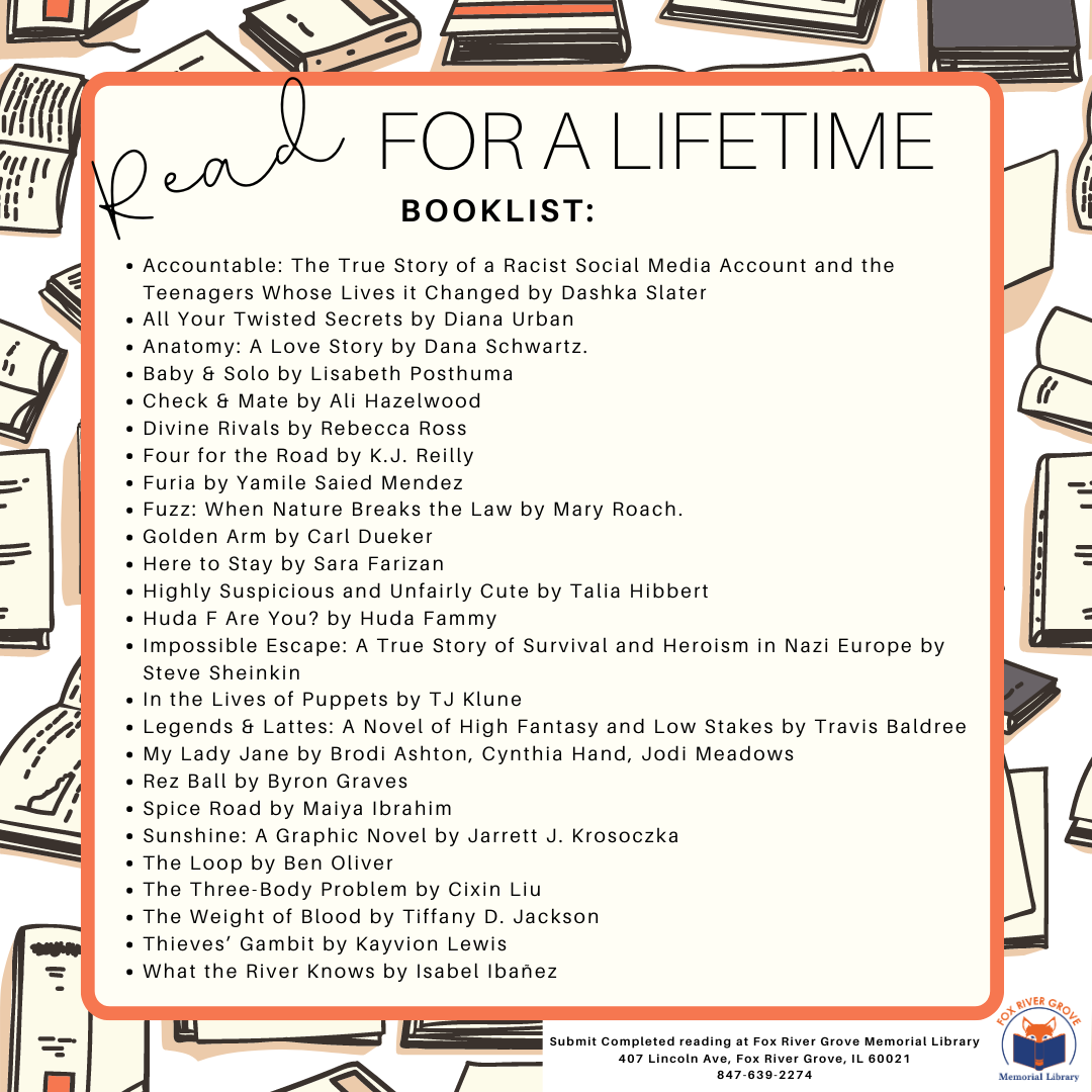 Read for A Lifetime book list social media